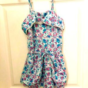 b tween Floral Onesie Outfit